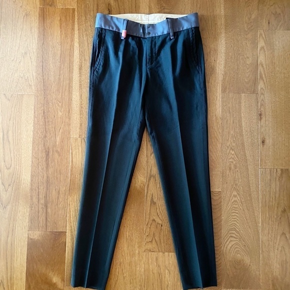 Rag & Bone Trouser Pants Women’s Size 2 Dark Gray Grey Wool Slim Leg Ankle - Picture 3 of 16